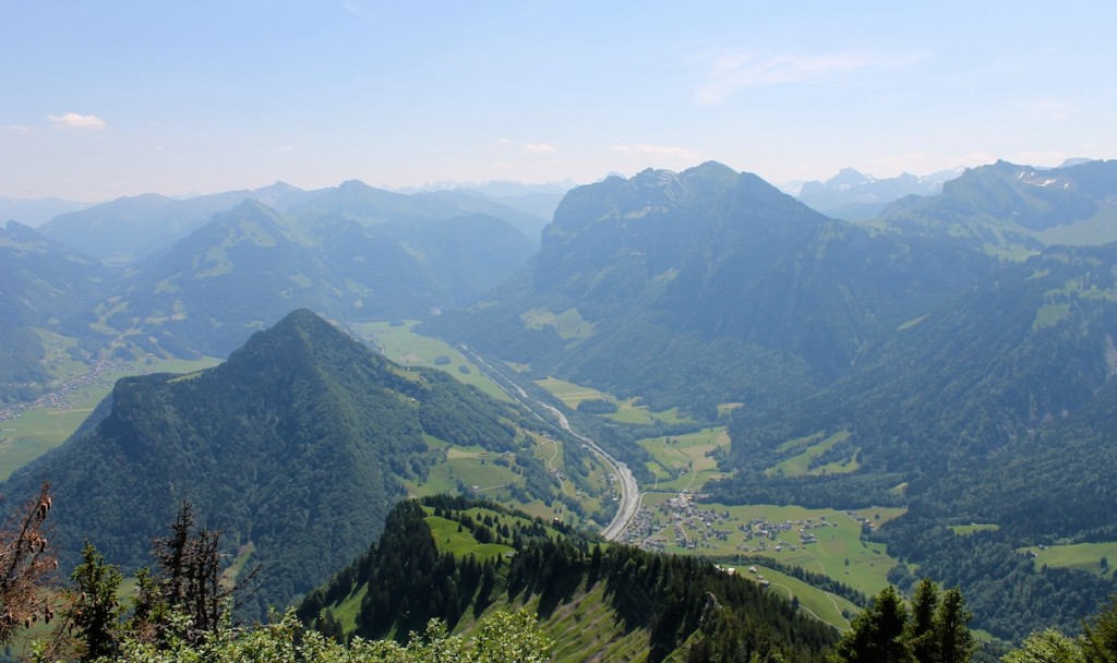 Ausblick von der Hangspitze im Bregenzerwald