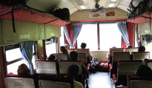 Zug Abteil in Sri Lanka