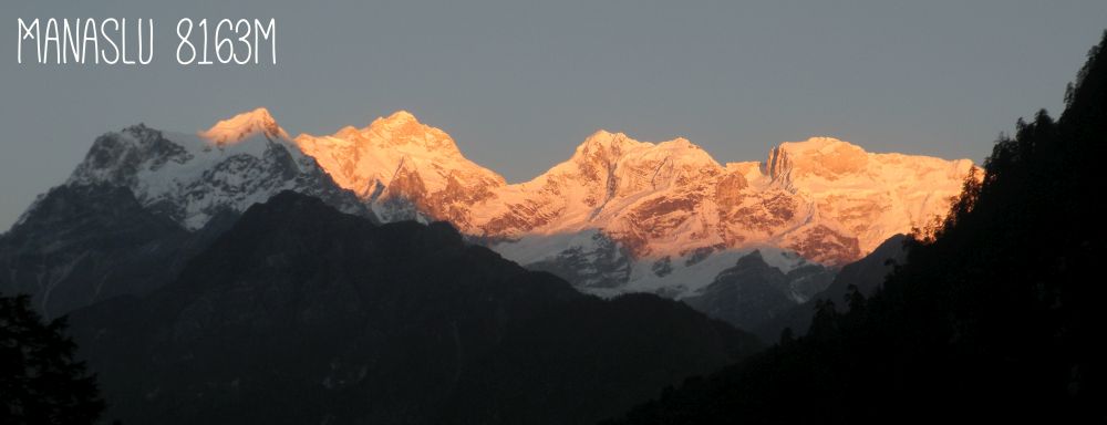 Sonnenuntergang über dem Himalaya