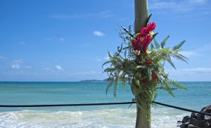 Hochzeitsdeko auf den Seychellen
