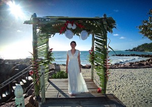 Unser Hochzeits Pavillon am Strand
