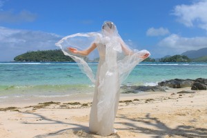 Hochzeitsschleier für die Strandhochzeit