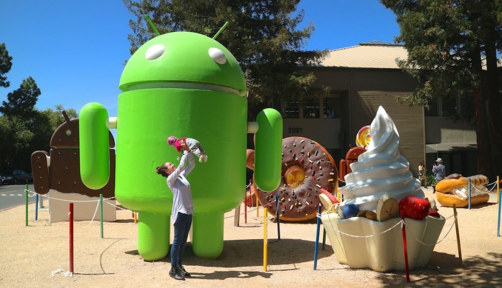 Android Lawn statues im Silicon Valley